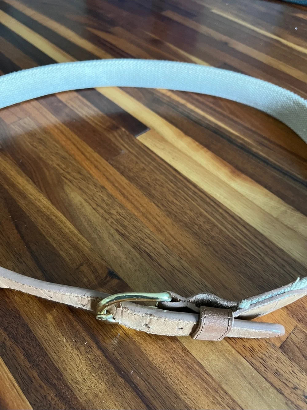 Guy Harvey Tuna Embroidered Leather Belt Sz 38 Solid Brass Fishing